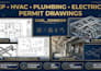 design mep, hvac, plumbing, electrical permit plans
